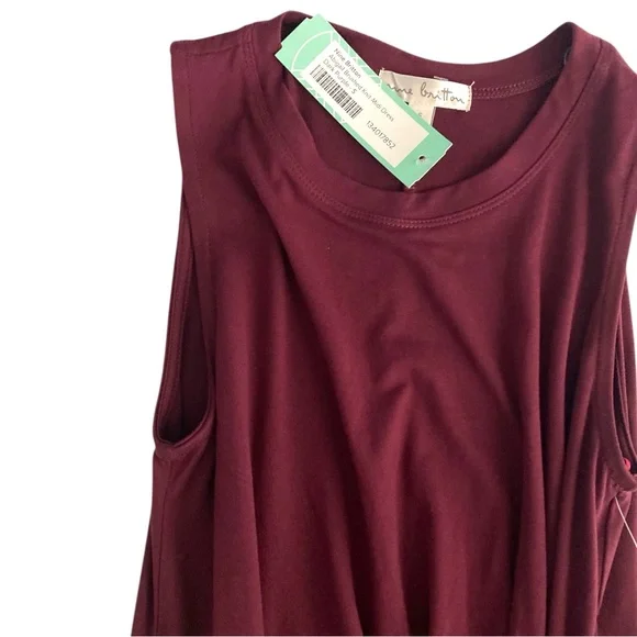 Nine Britton Abigail Brushed Knit Midi Dress Womens Size S Dark Purple - Picture 4 of 14